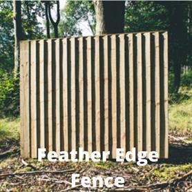 Treeway feather edge fence