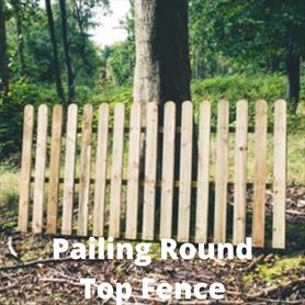 Treeway Pailing round top fence