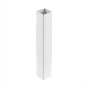 65mm Square Downpipe 2.5 Metre White