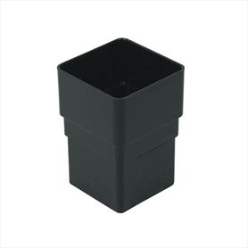 65mm Square Downpipe Coupler Black