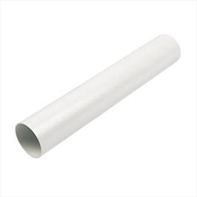68mm Round Downpipe 4 Metre Length White