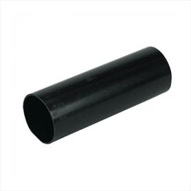 68mm Round Downpipe 2.5 Metre Black