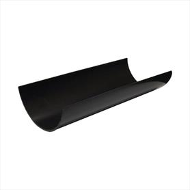 Half Round Guttering 4 Metre Length Black