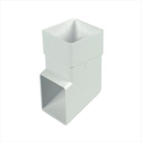 Square Downpipe Shoe White