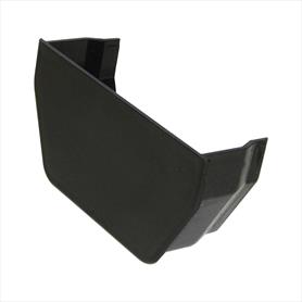 Square Line Guttering Stop End Internal Black