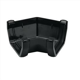 Square Line Guttering 135 Degree Angle Black