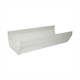 Square Line Guttering 4 Metre Length White