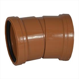 Underground 110mm Double Socket 15 Degree Bend