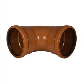 Underground 110mm Double Socket 90 Degree Bend