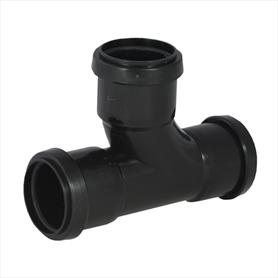 Waste Push Fit 40mm 90 Degree Tee Black