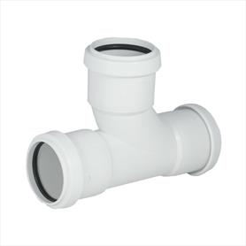Waste Push Fit 40mm 90 Degree Tee White