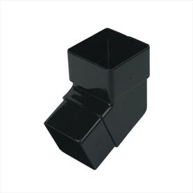 112 Degree Square Downpipe Offset Bend Black