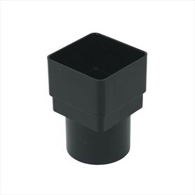Square to Round Adapter Coupler Black